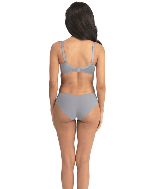 Jilian Wire Free Minimizer Bra - Grey Smoke/Stone Blue