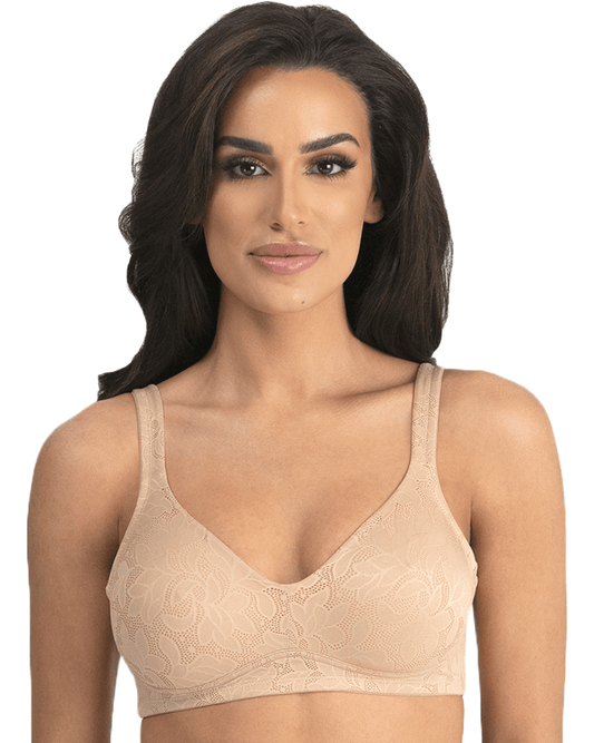 Jolie Jacquard Wire Free Soft Cup Bra