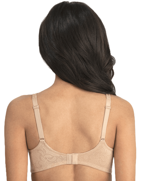 Jolie Jacquard Wire-Free Soft Cup Bra - Full Coverage, No-Slip Fit