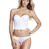 Noemi Backless Satin Longline Bridal Bra - Strapless Underwire Shaper