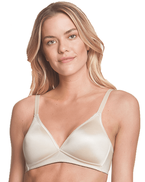 Sara Wire Free Bra With Molded Memory Foam Cups, Deep Plunge