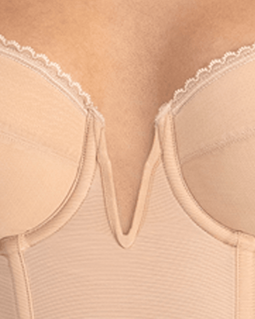 Valerie V-Wire Backless Strapless Bra Deep Plunge Luxe Mesh