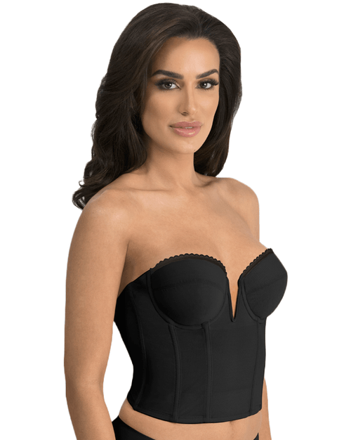 Valerie V-Wire Backless Strapless Bra Deep Plunge Luxe Mesh