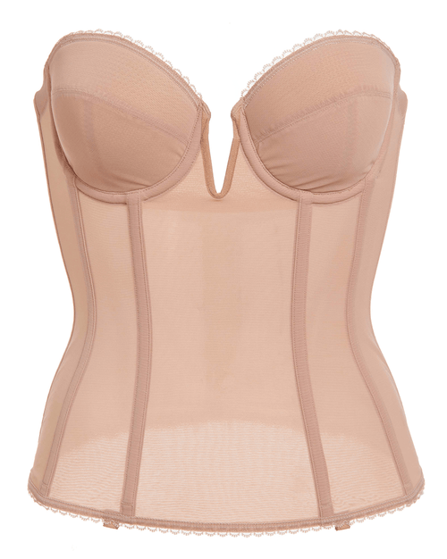 Vivienne V-Wire Longline Strapless Bra With Memory Foam Cups