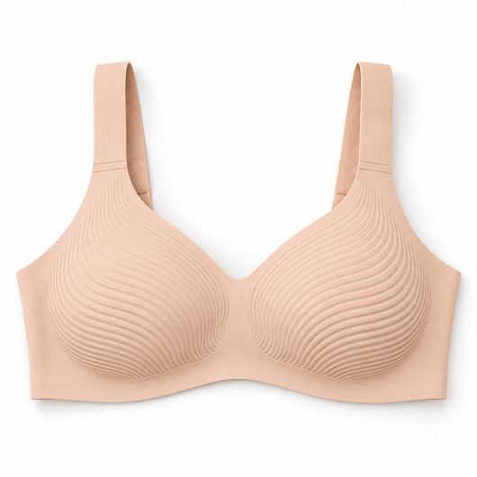 Easelyn Wireless Seamless Minimizer Bra in Skin
