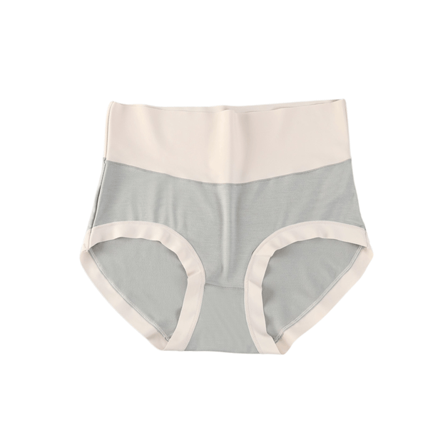 Easelyn High-Waist Contrast Briefs — 3 Pack in Green