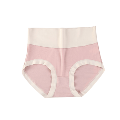 Easelyn High-Waist Contrast Briefs — 3 Pack in Pink