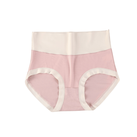 Easelyn High-Waist Contrast Briefs — 3 Pack in Pink