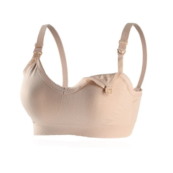 Easelyn Wireless Nursing Bra in Beige