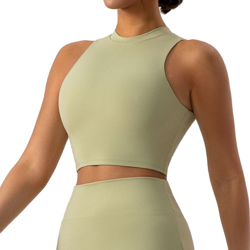 Easelyn High-Neck Sports Bra