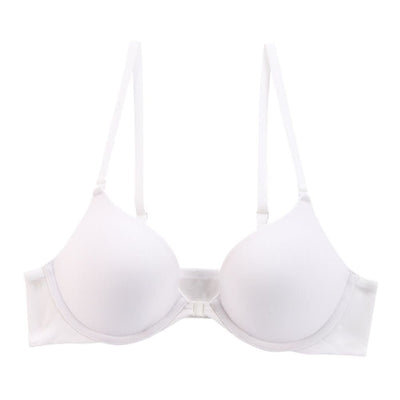 Easelyn Front-Closure Underwire Bra in white, product view
