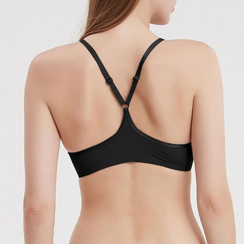 Easelyn Lace-Trim Front-Closure Bra