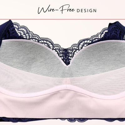 Easelyn Wire-Free Lace Comfort Bra wire-free inner cup view