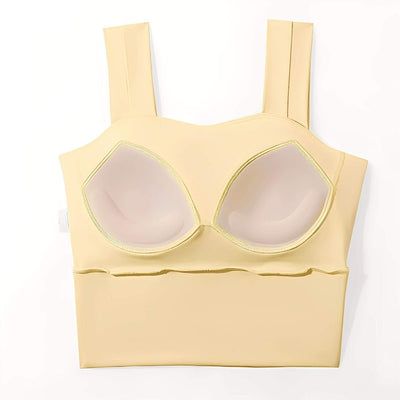 Easelyn Square-Neck Sports Bra inside view with the removable pads