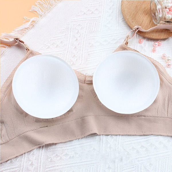 Easelyn Wireless Nursing Bra inside view with the removable pads