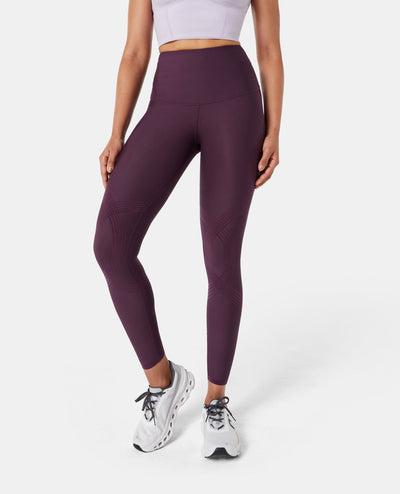 Easelyn Butt-Lifting Sculpt Leggings in midnight, front view on model