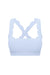 Breathable cross-back that stays on your shoulders so you stop the mid-class strap yank
