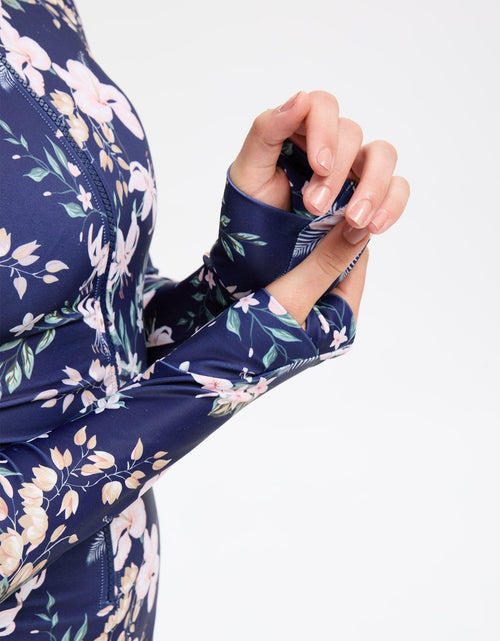Easelyn UPF 50+ Long-Sleeve One-Piece Swimsuit