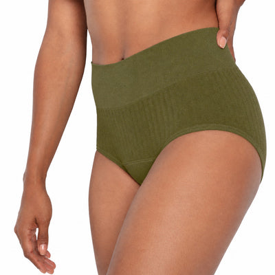 Easelyn Sport-Stretch High-Waist Period Brief — view 1