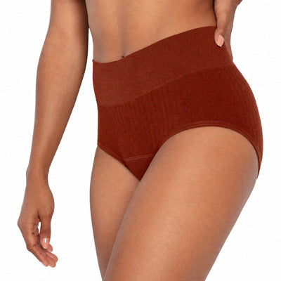 Easelyn Sport-Stretch High-Waist Period Brief — view 2