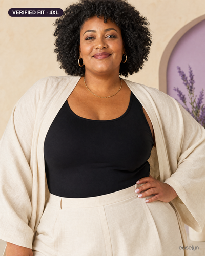 Verified fit at 4XL - plus-size Easelyn SoftCup strapless bra