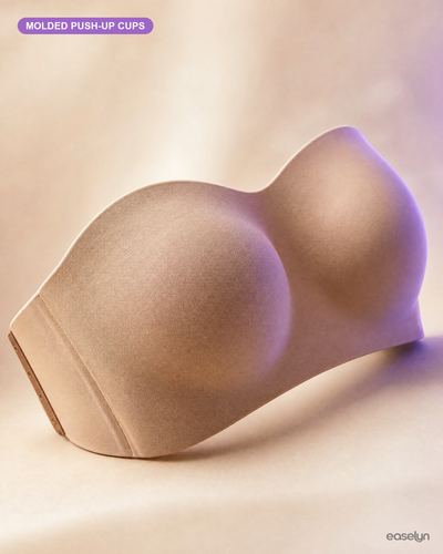 Molded push-up cup contour detail - Easelyn SoftCup