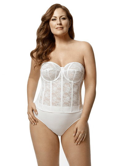 Lace Strapless Longline