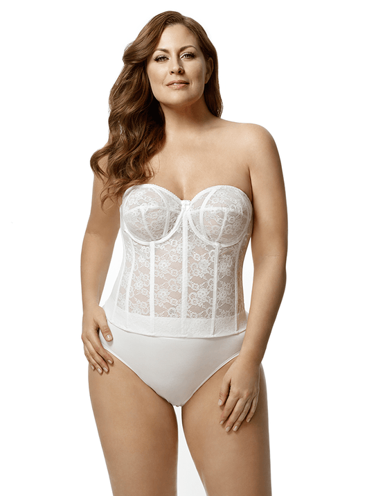 Lace Strapless Longline