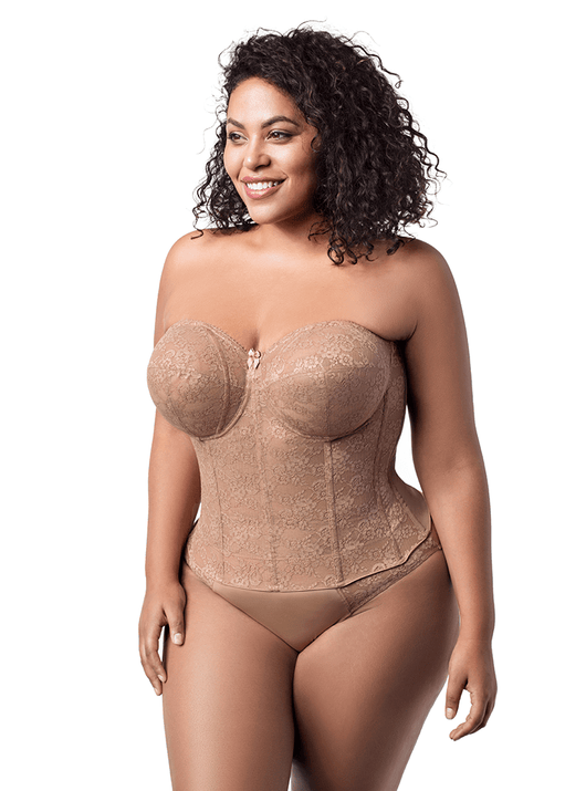 Lace Strapless Longline