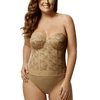 Lace Strapless Longline Bra With Body Boning And High Power Back