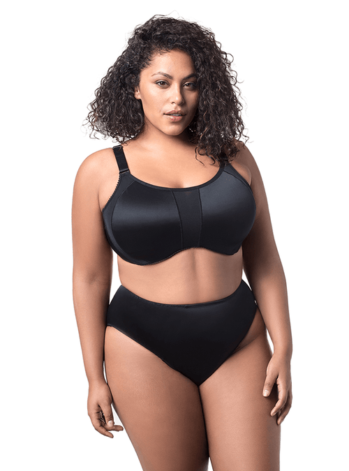 Microfiber Underwire Sports Bra With 4-Piece Cup, Cups F-K