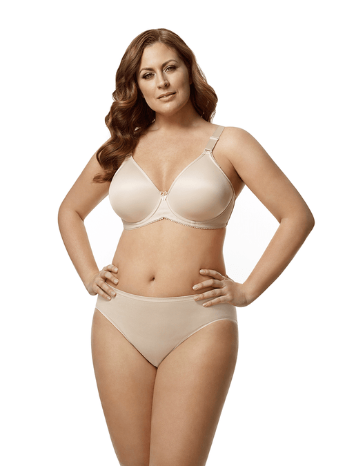Molded Spacer Underwire Bra with 3/4 Cup and High Power Back, E to G Cup
