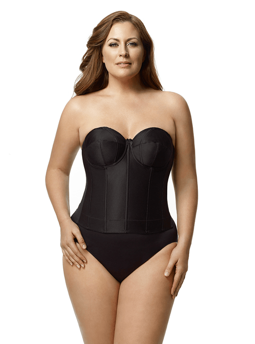 Smooth Strapless Longline - Black