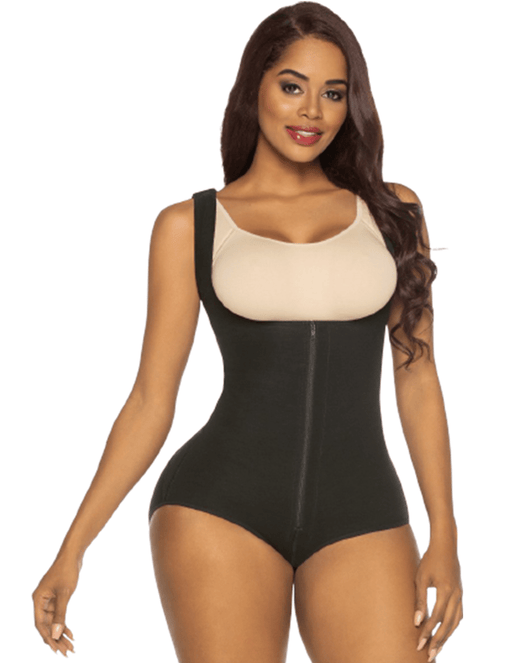 Firm Compression Shapewear - Boyshort Style Wide Strap Bodysuit