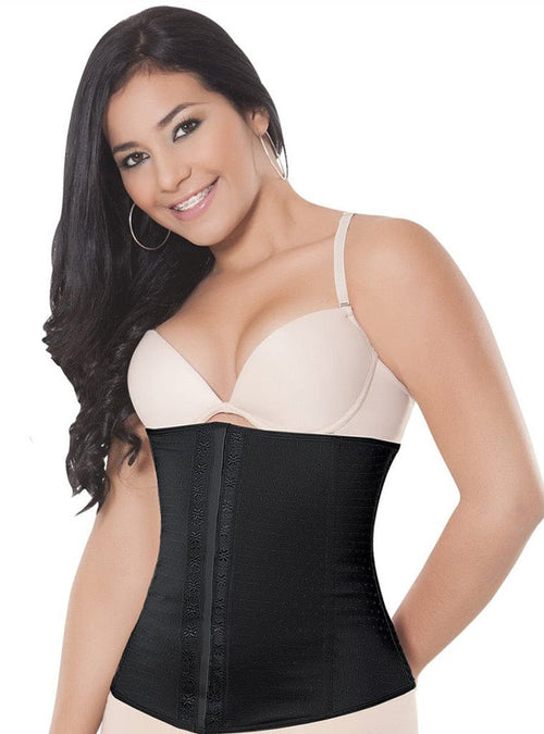 Latex Waist Trainer Cincher With Hook-And-Eye Closure