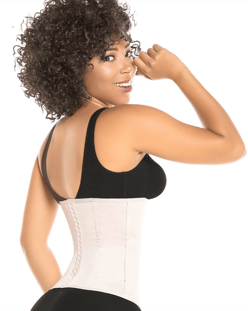 Latex Waist Trainer Cincher With Hook-And-Eye Closure