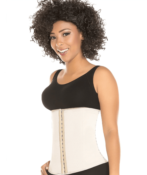 Latex Waist Trainer Cincher With Hook-And-Eye Closure