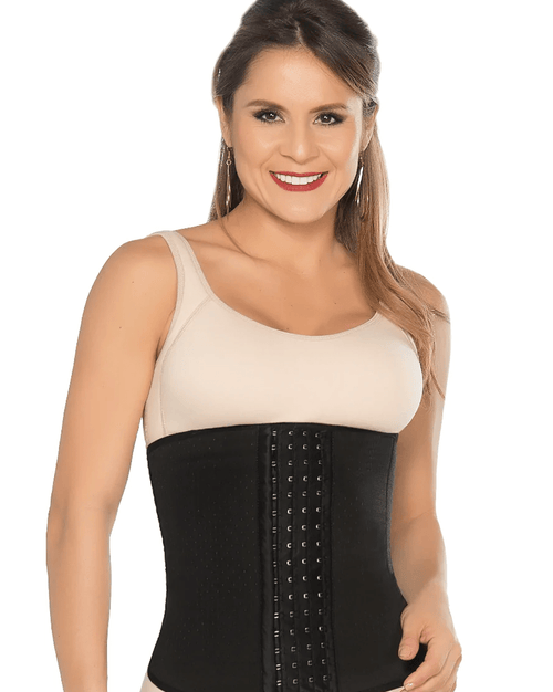 Latex Waist Trainer Cincher With Hook-And-Eye Closure