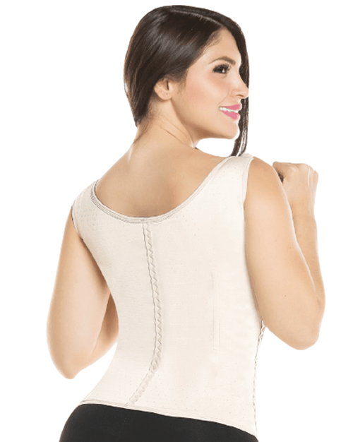 Latex Waist Trainer Cincher Vest - High Compression With Wide Straps