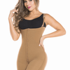 Post OP Compression Garment Open Bust Mid Thigh Bodysuit