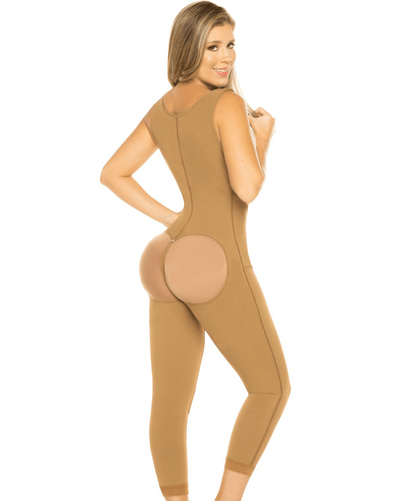 Post Op One Piece Girdle High Back - Brown
