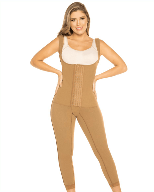 Post Op One Piece Girdle High Back - Brown