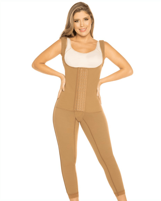 Post Op One Piece Girdle High Back - Brown