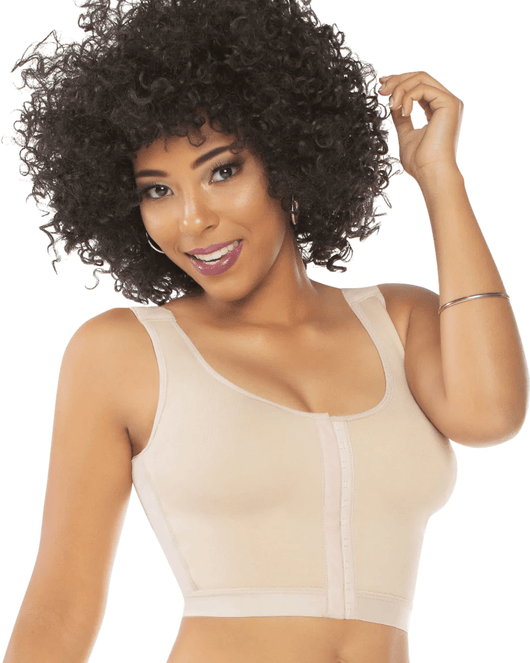 Post Op Shapewear Full Coverage Bra - Beige