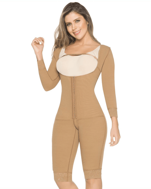 Post Op Shapewear With Sleeves Bodysuit