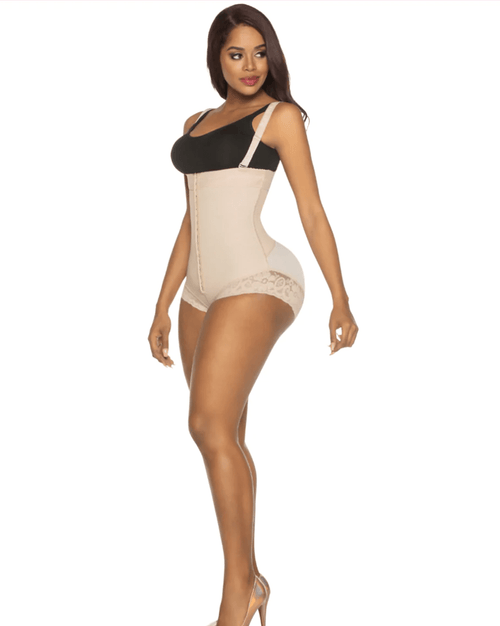 Girdle Strapless Boyshort Firm Compression with Flexible Back Support