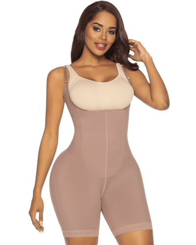 Soft And Smooth Shapewear Mid Thigh Bodysuit