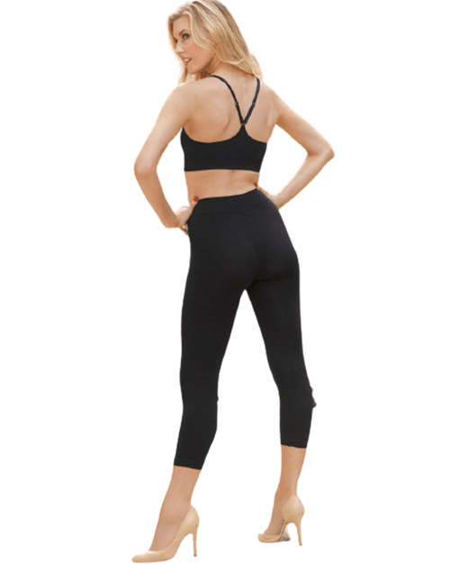 Microfiber Wide Waist Ankle Leggings