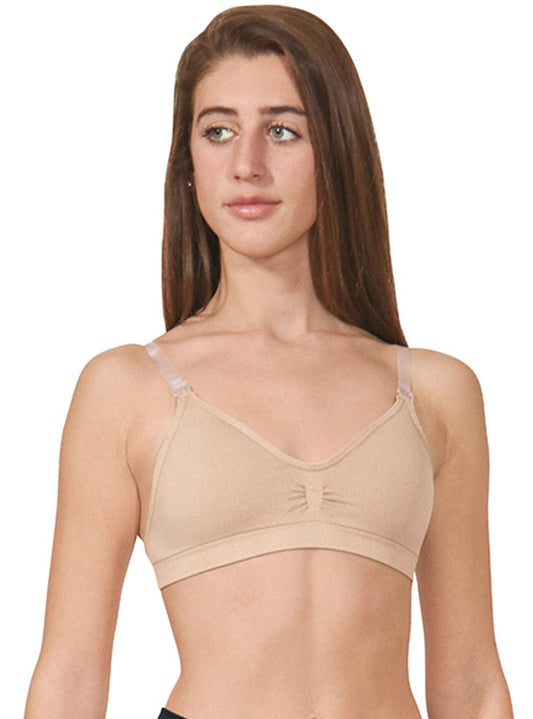 Padded Seamless Clear Back Strap Bra