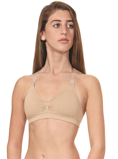 Padded Seamless Clear Back Strap Bra